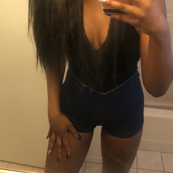 FOREVER 21 VELVET BODYSUIT - Picture 2 of 4